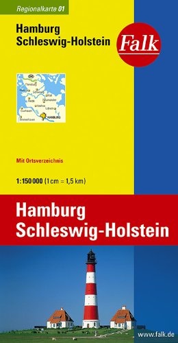  - Falk Regionalkarte Hamburg, Schleswig-Holstein 1:150 000