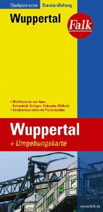  - Falk Stadtplan Extra Standardfaltung Wuppertal