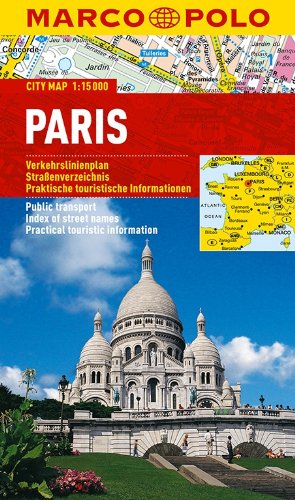 - MARCO POLO Cityplan Paris 1:15 000: Verkehrslinienplan, Straßenverzeichnis, Praktische touristische Informationen