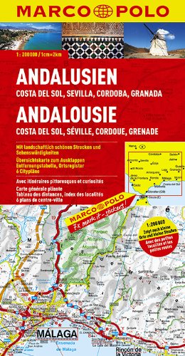 - MARCO POLO Karte Andalusien, Costa del Sol, Sevilla, Cordoba, Granada 1:200.000