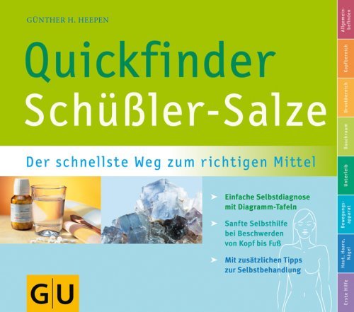 - Schüßler-Salze, Quickfinder: Der schnellste Weg zum richtigen Mittel (GU Quickfinder)