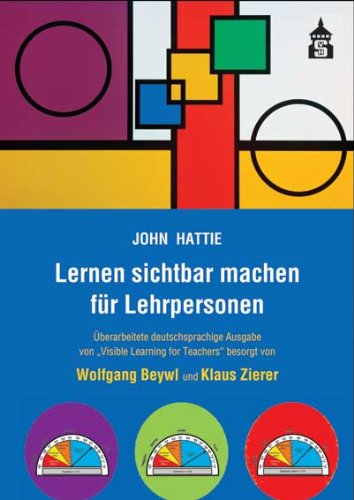 - Lernen sichtbar machen für Lehrpersonen: Überarbeitete deutschsprachige Ausgabe von