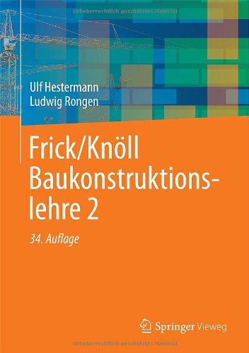 Hestermann, Ulf / Rongen, Ludwig / Leuschner, Ingo - Frick/Knöll Baukonstruktionslehre 2
