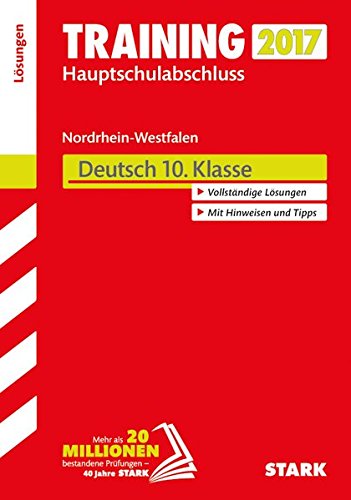  - Training Hauptschulabschluss NRW - Deutsch Lösungen
