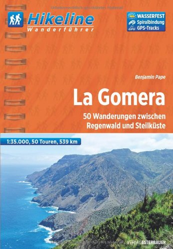 - Hikeline Wanderführer La Gomera, 50 Wanderungen zwischen Regenwald und Steilküste, 1 : 35.000, 539 km, wasserfest und reißfest, GPS Tracks zum Download
