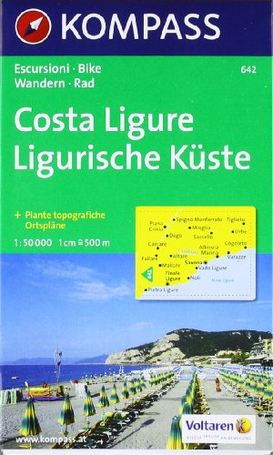  - Costa Ligure - Ligurische Küste 1 : 50 000: Escursioni, Bike / Wandern, Rad. Piante topografiche / Ortspläne