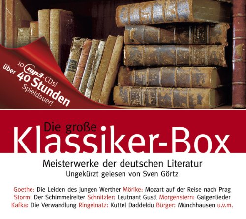 Kafka,Schnitzler U.V.M. Storm - Die Große Klassiker-Box.40 St.auf 10 Mp3-Cds