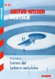 Schardt, Friedel - Abitur-Wissen Deutsch. Textinterpretation: Lyrik, Drama, Epik