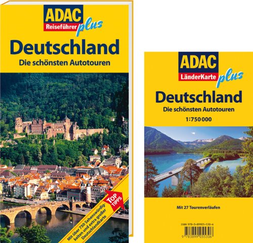  - ADAC Reiseführer plus Deutschland: Die schönsten Autotouren: Mit extra Karte zum Herausnehmen: Die schönsten Autotouren. TopTipps: Hotels, ... Naturparks, Feste, Aussichtspunkte, Kirchen