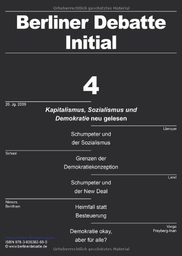 - Kapitalismus, Sozialismus und Demokratie neu gelesen