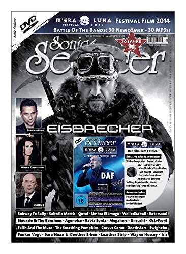 - Sonic Seducer 12-2014/01-2015 + DVD: M'Era Luna 2014 - Der Film, Teil 1 mit vielen exkl. Live-Videos u.v.m., Bands: Eisbrecher, Depeche Mode, Within Temptation, Unheilig u.a.
