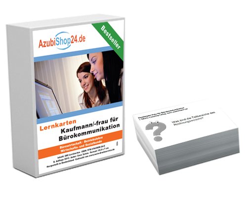 - AzubiShop24.de Lernkarten IHK-Abschlussprüfung Kaufmann/Kauffrau für Bürokommunikation