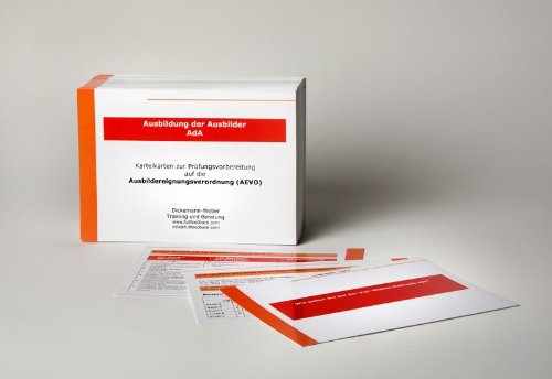 - Frage-und-Antwort-Karten für die Ausbildung der Ausbilder (AdA / AEVO)