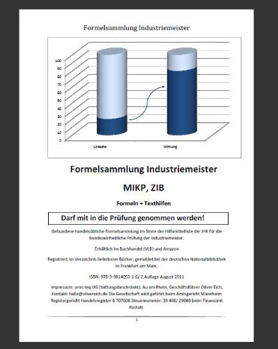  - Formelsammlung MIKP, ZIB