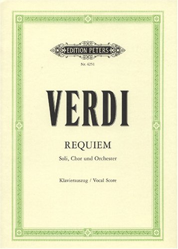 - Missa da Requiem: für 4 Solostimmen, Chor und Orchester / Klavierauszug
