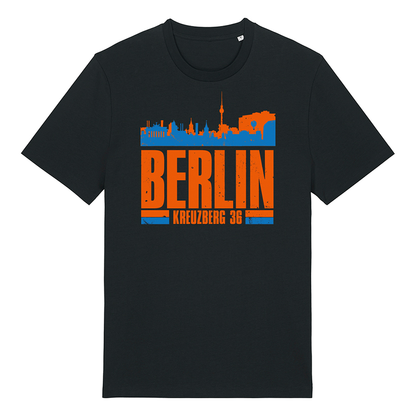 SO36 Streetwear - Berlin Skyline Schwarz - Größe S